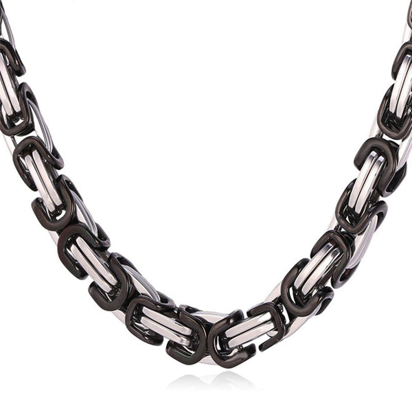 Stainless Steel Link Chain | 3mm | Silver, Black or Gold Silver 26 (66cm)