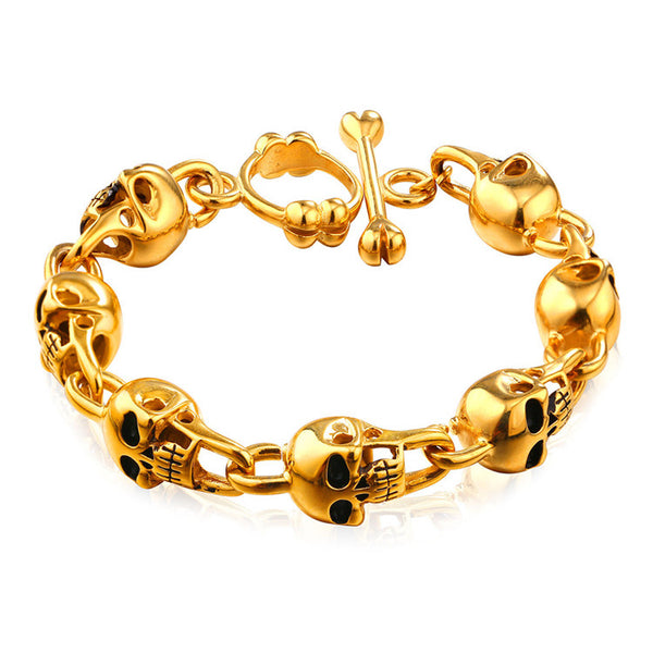 Skulls bracelet - Epic Gold - Nirbana Soul