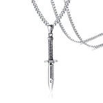 Silver Knife Necklace | Stainless Steel Knife Pendant