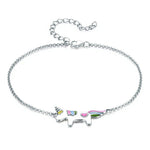 Unicorn Bracelet Sterling Silver Womens